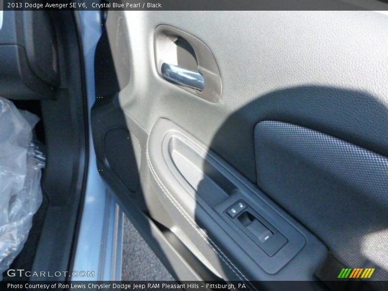 Crystal Blue Pearl / Black 2013 Dodge Avenger SE V6