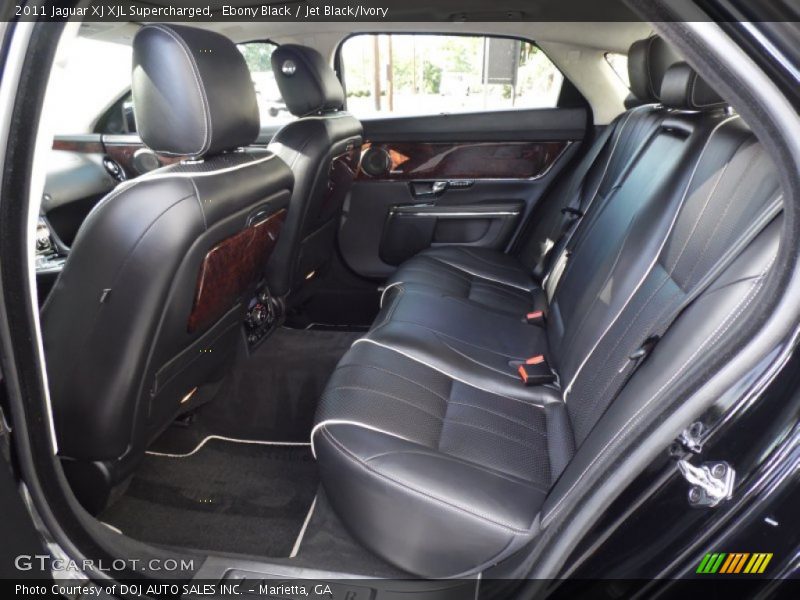 Ebony Black / Jet Black/Ivory 2011 Jaguar XJ XJL Supercharged