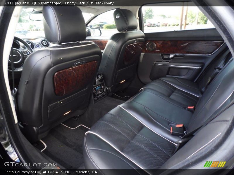Ebony Black / Jet Black/Ivory 2011 Jaguar XJ XJL Supercharged