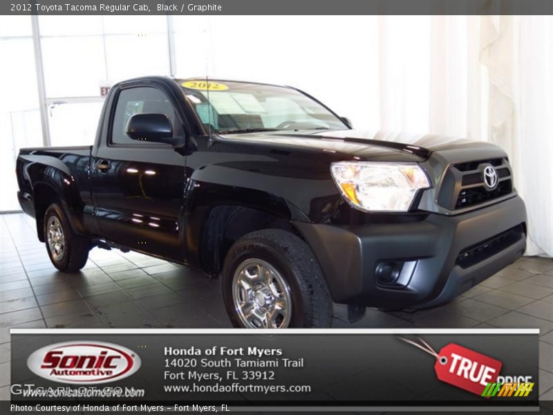 Black / Graphite 2012 Toyota Tacoma Regular Cab
