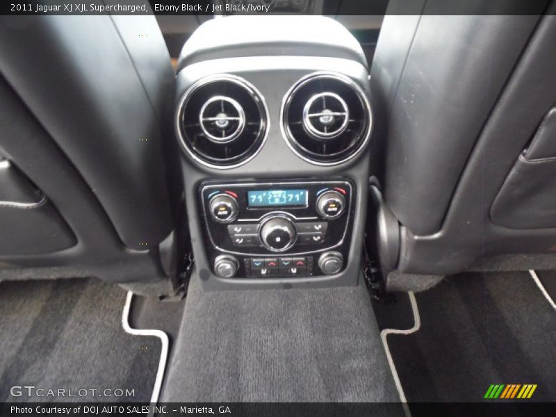 Ebony Black / Jet Black/Ivory 2011 Jaguar XJ XJL Supercharged