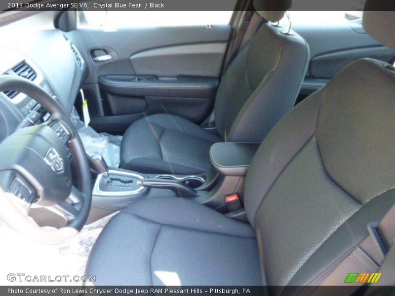 Crystal Blue Pearl / Black 2013 Dodge Avenger SE V6