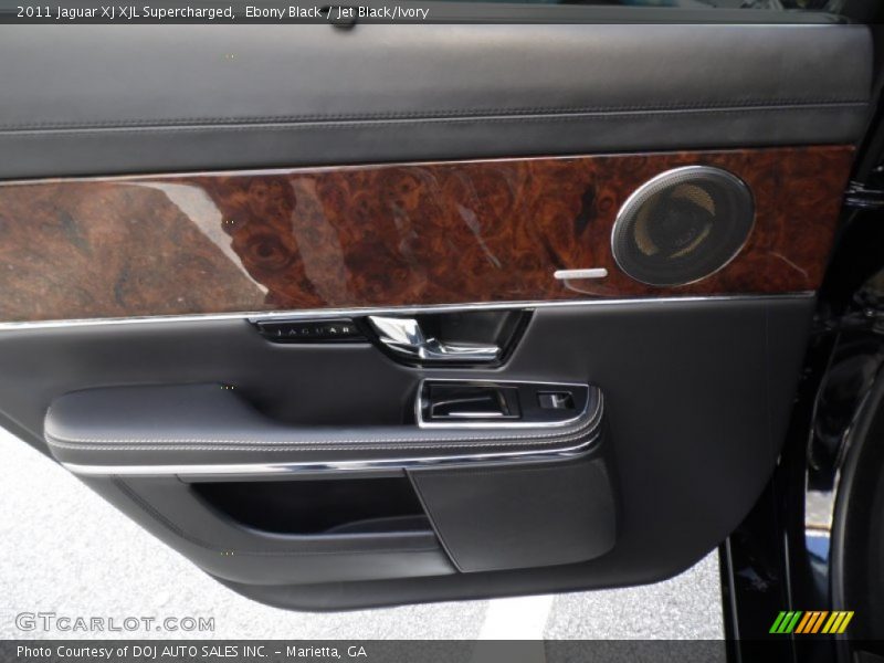 Ebony Black / Jet Black/Ivory 2011 Jaguar XJ XJL Supercharged