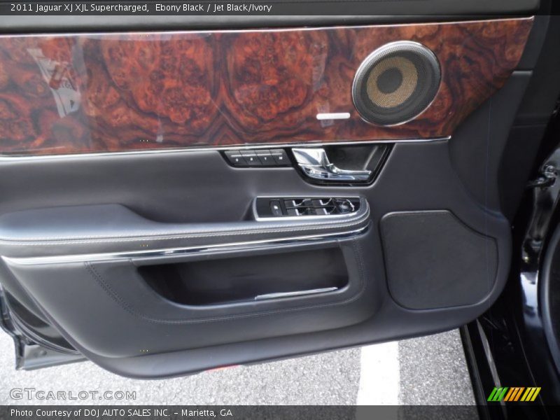 Ebony Black / Jet Black/Ivory 2011 Jaguar XJ XJL Supercharged