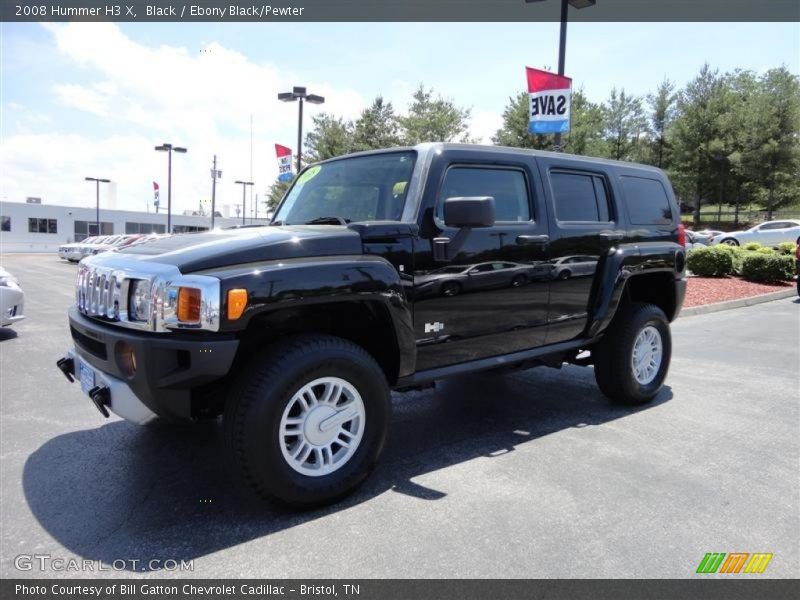 Black / Ebony Black/Pewter 2008 Hummer H3 X