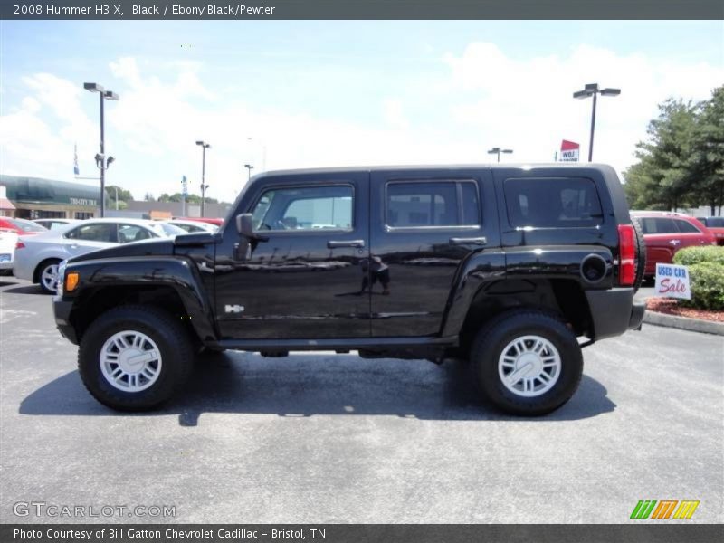 Black / Ebony Black/Pewter 2008 Hummer H3 X