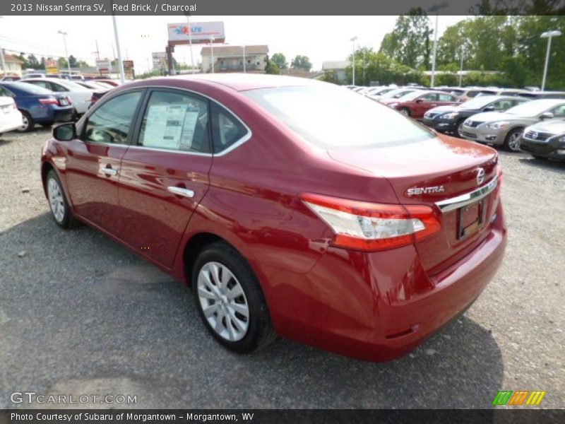 Red Brick / Charcoal 2013 Nissan Sentra SV