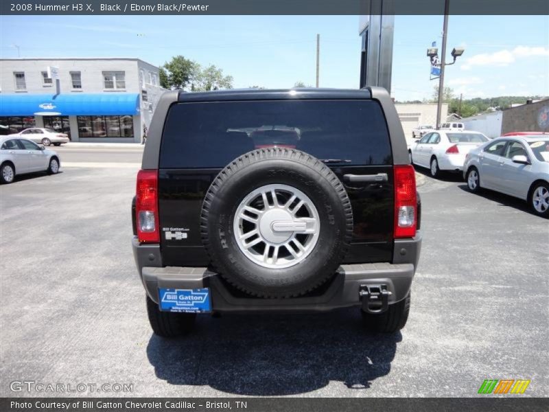 Black / Ebony Black/Pewter 2008 Hummer H3 X