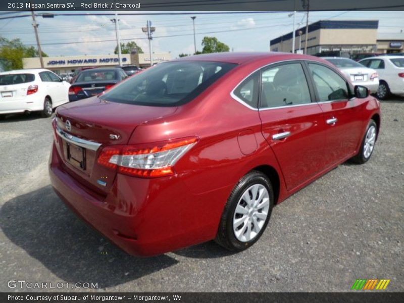 Red Brick / Charcoal 2013 Nissan Sentra SV