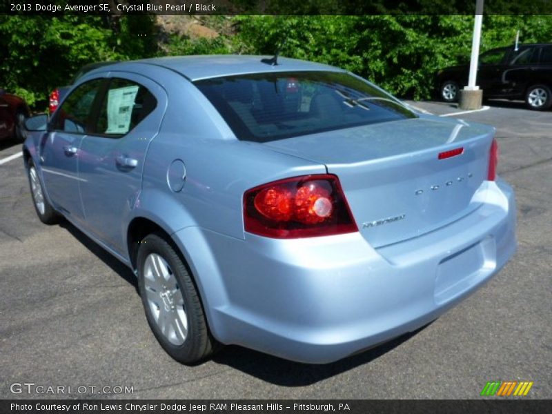 Crystal Blue Pearl / Black 2013 Dodge Avenger SE