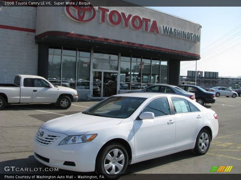 Super White / Bisque 2008 Toyota Camry LE V6