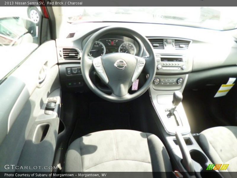 Red Brick / Charcoal 2013 Nissan Sentra SV