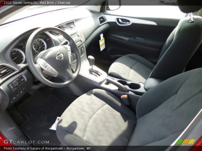 Red Brick / Charcoal 2013 Nissan Sentra SV