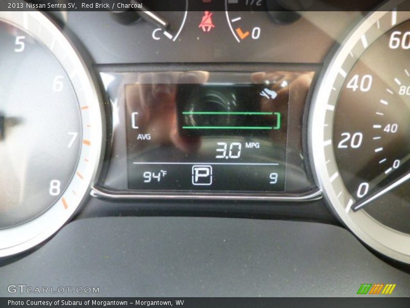 Red Brick / Charcoal 2013 Nissan Sentra SV