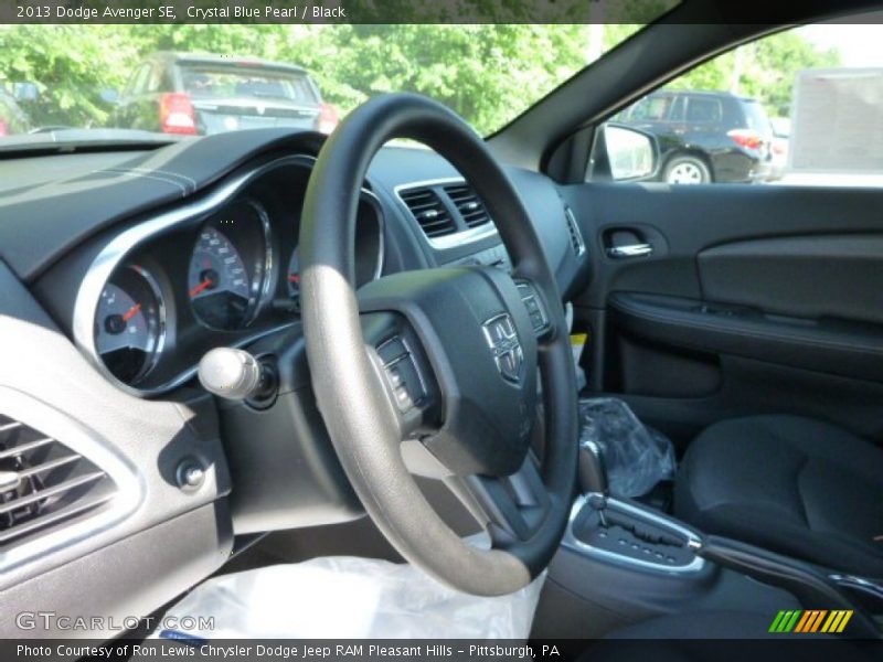 Crystal Blue Pearl / Black 2013 Dodge Avenger SE