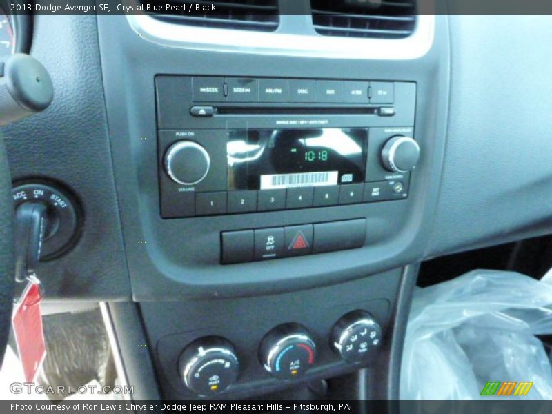 Crystal Blue Pearl / Black 2013 Dodge Avenger SE
