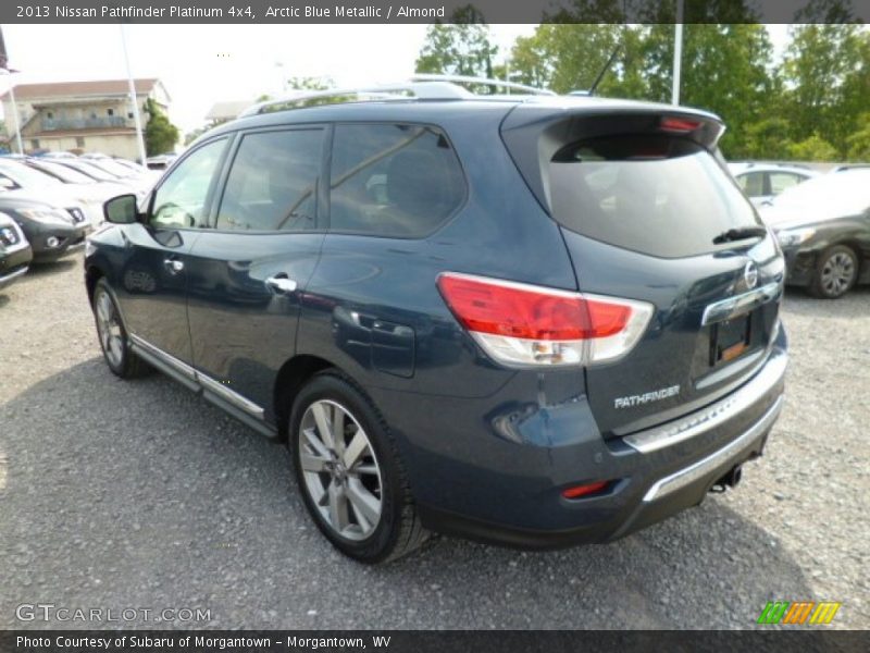 Arctic Blue Metallic / Almond 2013 Nissan Pathfinder Platinum 4x4