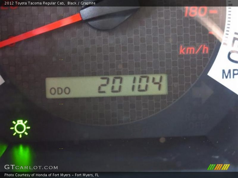 Black / Graphite 2012 Toyota Tacoma Regular Cab