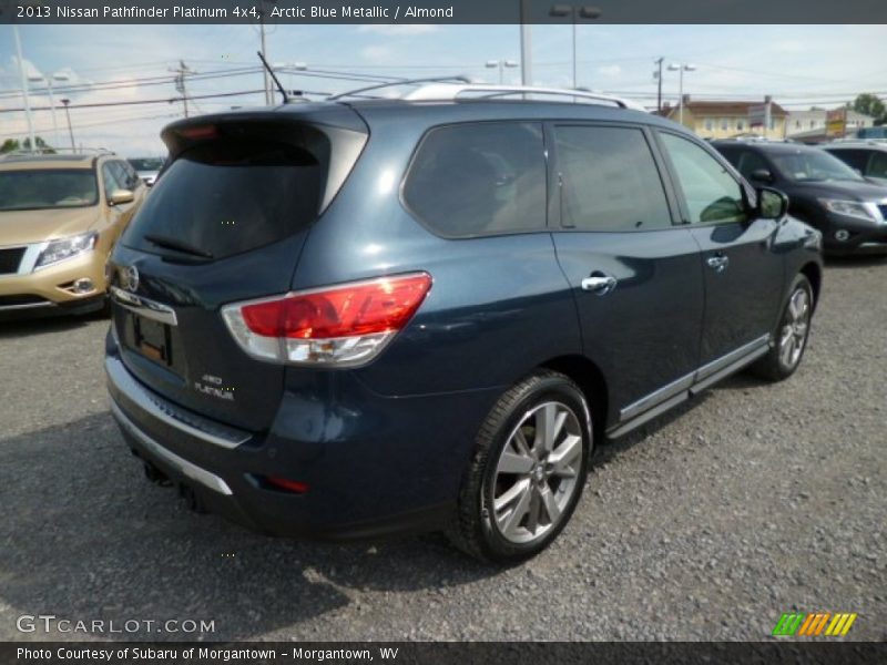 Arctic Blue Metallic / Almond 2013 Nissan Pathfinder Platinum 4x4