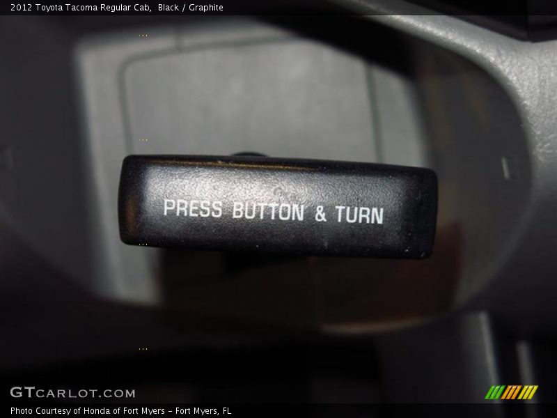 Black / Graphite 2012 Toyota Tacoma Regular Cab