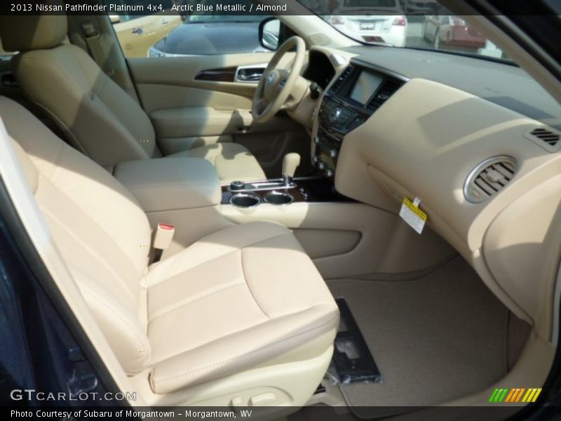 Arctic Blue Metallic / Almond 2013 Nissan Pathfinder Platinum 4x4