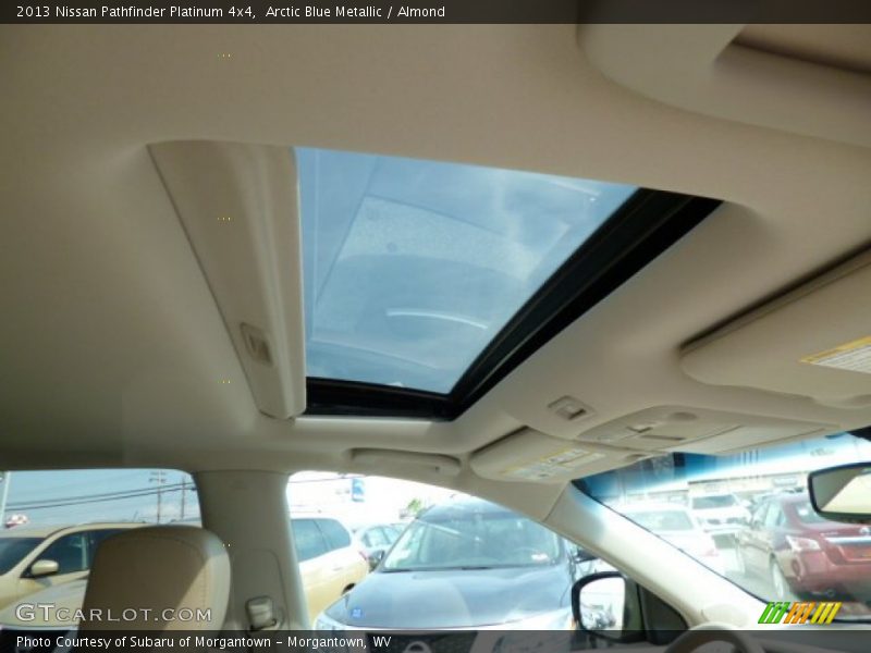 Arctic Blue Metallic / Almond 2013 Nissan Pathfinder Platinum 4x4