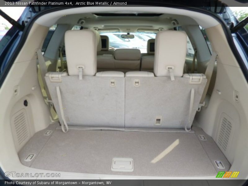 Arctic Blue Metallic / Almond 2013 Nissan Pathfinder Platinum 4x4