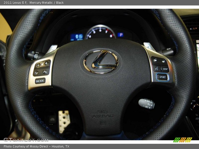 Mercury Metallic / Black 2011 Lexus IS F