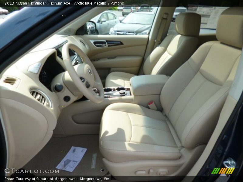 Arctic Blue Metallic / Almond 2013 Nissan Pathfinder Platinum 4x4