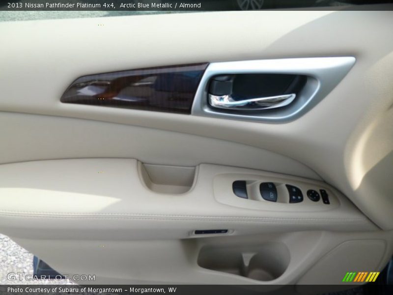Arctic Blue Metallic / Almond 2013 Nissan Pathfinder Platinum 4x4