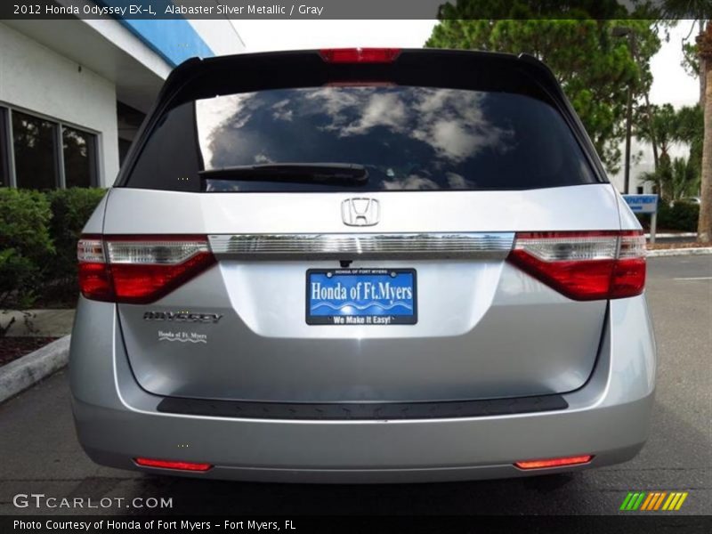 Alabaster Silver Metallic / Gray 2012 Honda Odyssey EX-L