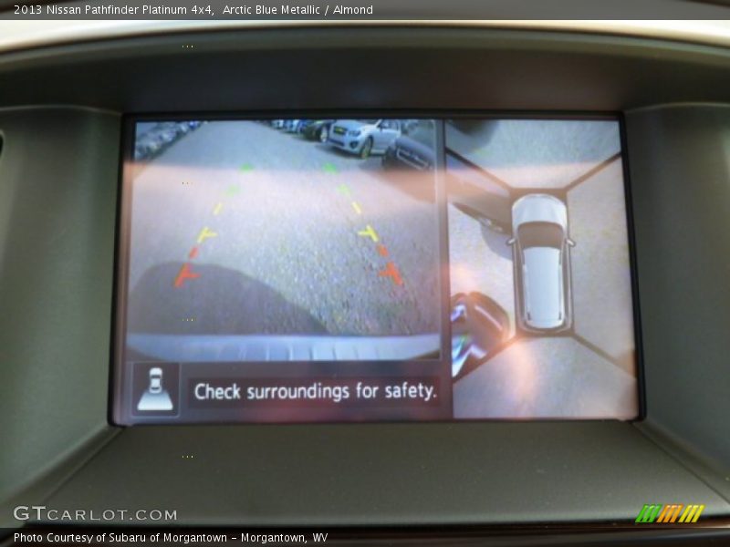 Arctic Blue Metallic / Almond 2013 Nissan Pathfinder Platinum 4x4