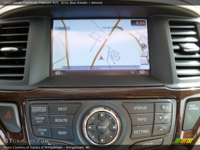 Arctic Blue Metallic / Almond 2013 Nissan Pathfinder Platinum 4x4