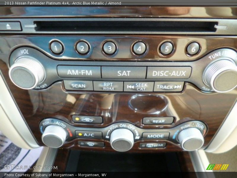 Arctic Blue Metallic / Almond 2013 Nissan Pathfinder Platinum 4x4