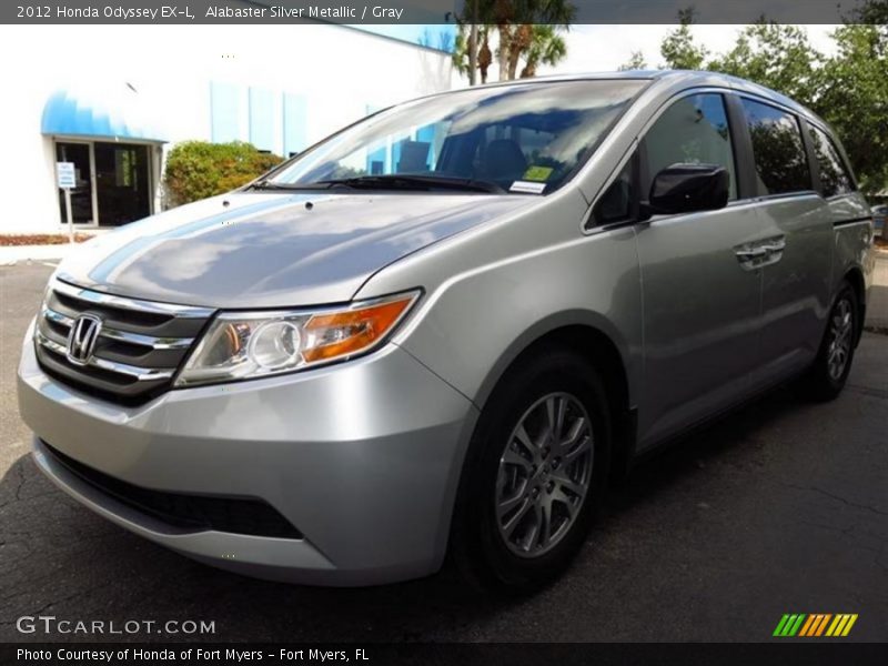 Alabaster Silver Metallic / Gray 2012 Honda Odyssey EX-L