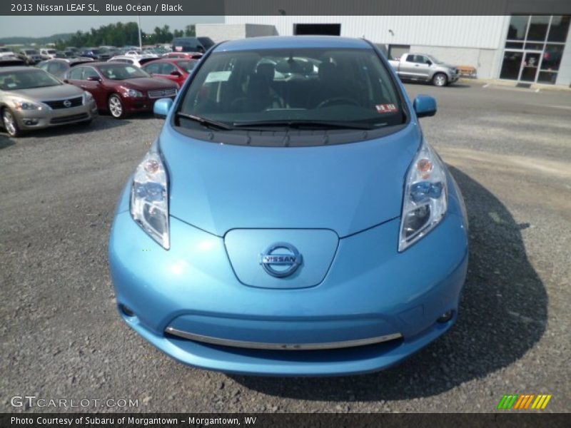 Blue Ocean / Black 2013 Nissan LEAF SL