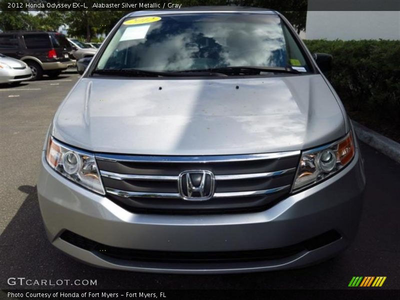 Alabaster Silver Metallic / Gray 2012 Honda Odyssey EX-L