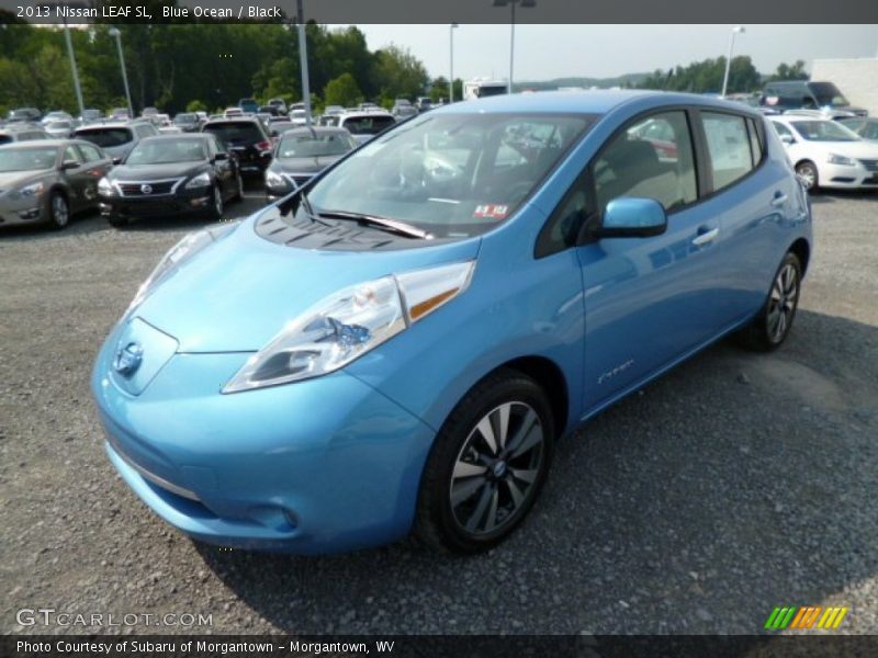 Blue Ocean / Black 2013 Nissan LEAF SL