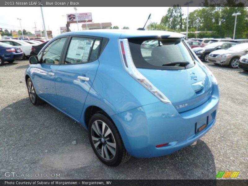 Blue Ocean / Black 2013 Nissan LEAF SL