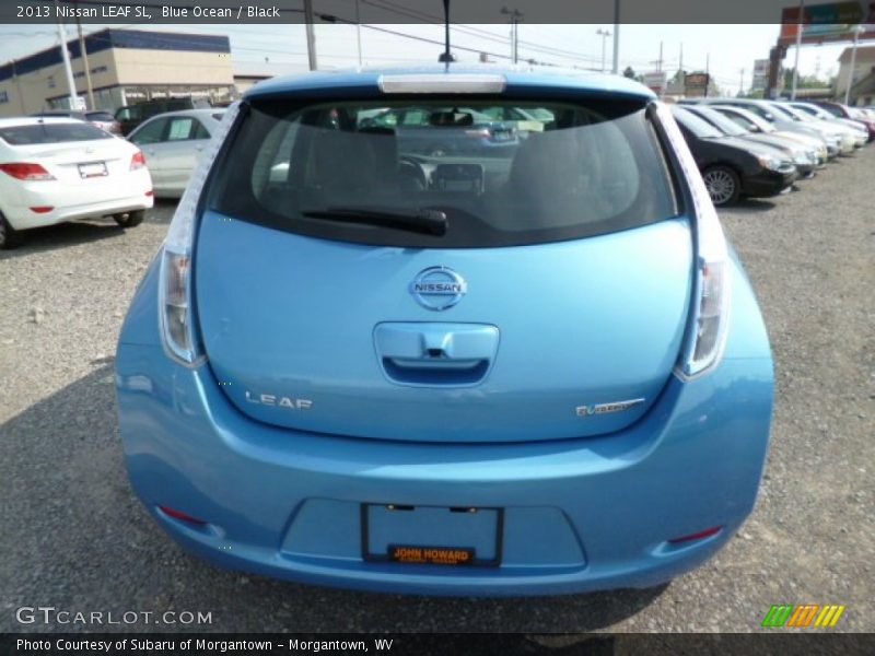 Blue Ocean / Black 2013 Nissan LEAF SL