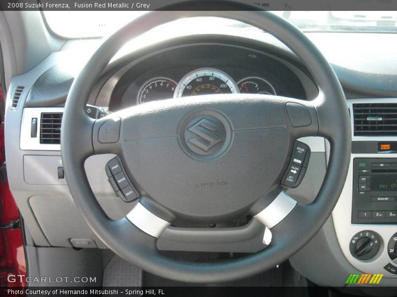 Fusion Red Metallic / Grey 2008 Suzuki Forenza