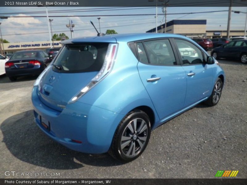 Blue Ocean / Black 2013 Nissan LEAF SL