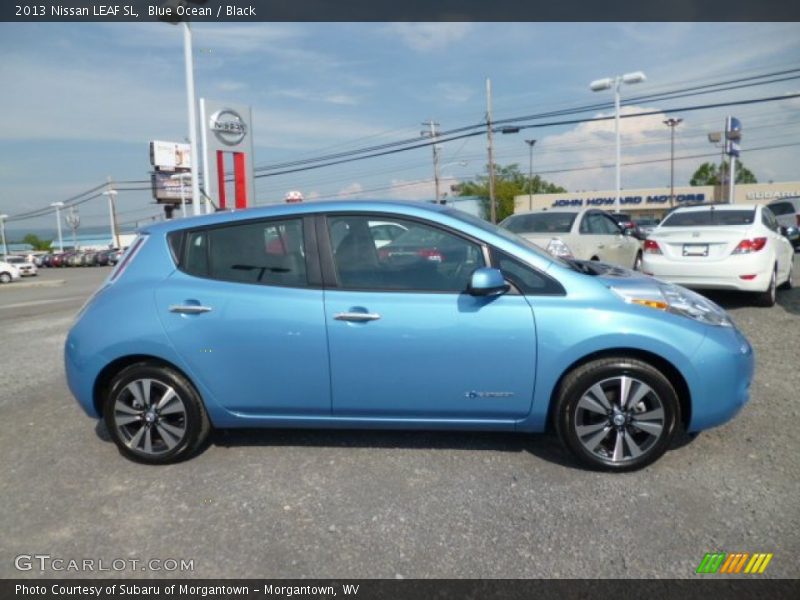 Blue Ocean / Black 2013 Nissan LEAF SL
