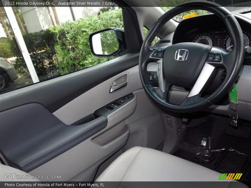 Alabaster Silver Metallic / Gray 2012 Honda Odyssey EX-L