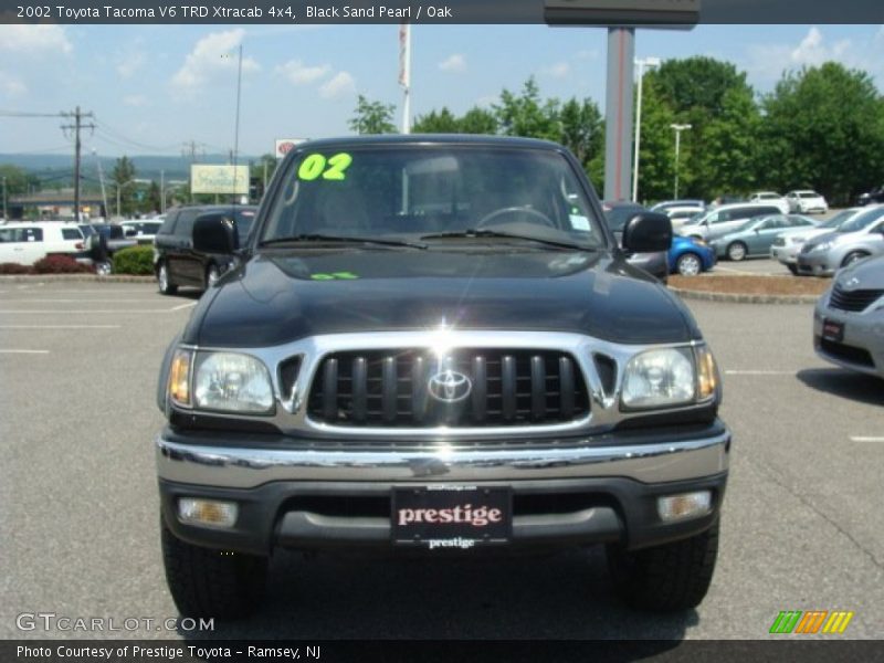 Black Sand Pearl / Oak 2002 Toyota Tacoma V6 TRD Xtracab 4x4