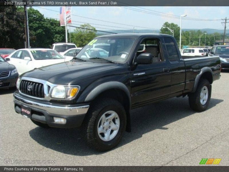 Black Sand Pearl / Oak 2002 Toyota Tacoma V6 TRD Xtracab 4x4