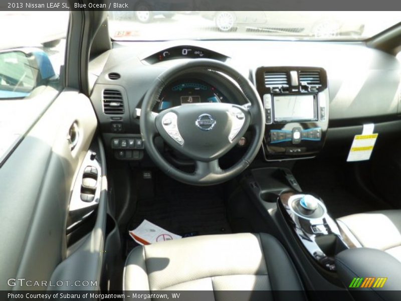 Blue Ocean / Black 2013 Nissan LEAF SL