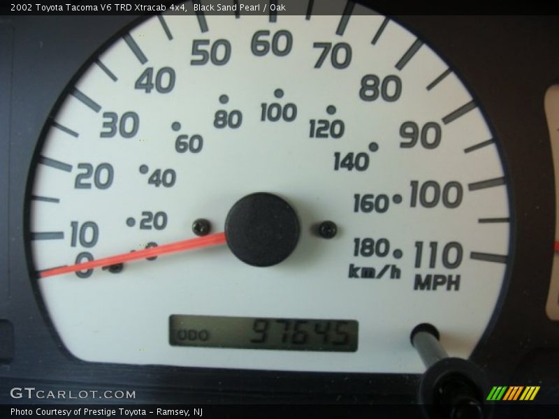 Black Sand Pearl / Oak 2002 Toyota Tacoma V6 TRD Xtracab 4x4