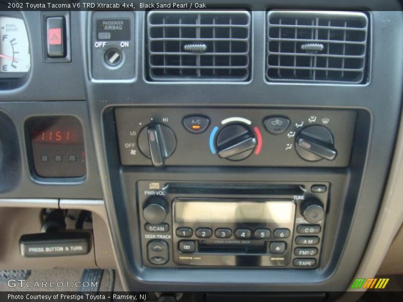 Black Sand Pearl / Oak 2002 Toyota Tacoma V6 TRD Xtracab 4x4