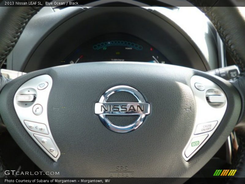 Blue Ocean / Black 2013 Nissan LEAF SL